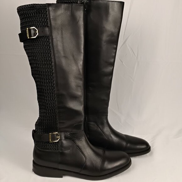 Cole Haan Women’s Chesley Water-Resistant Tall Riding Boots Black Size 11B - Picture 1 of 6